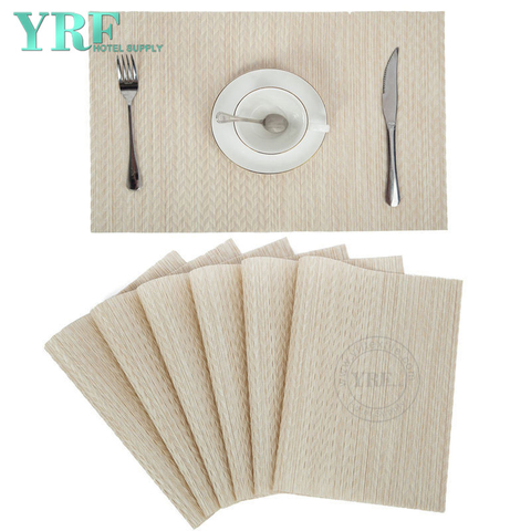 Modern Square Woven Non-fading Dries very quickly Champaign Placemats