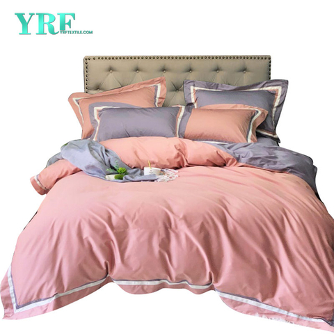Superior Quality Deluxe Wedding Bed Linen Comfortable Pink 4PCS Pure Cotton