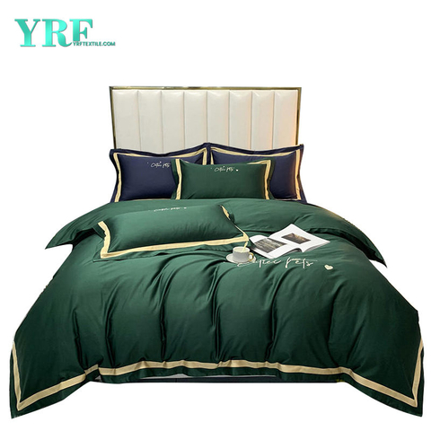 Deluxe Home Textile Sleep Cool 100% Long Staple Cotton Hotel Linen Green 3PCS