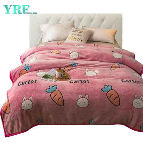 Bedding Throws Cartoon Painting Plush Dual-Sided For Twin