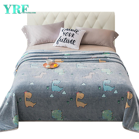 Bedding Blanket Cartoon Painting Cozy Dual-Sided For Full