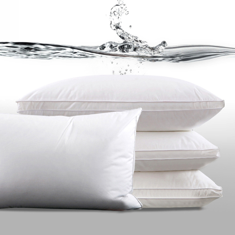 Luxury Hotel Bed Pillows Fibre Filling Anti Odor King Bed