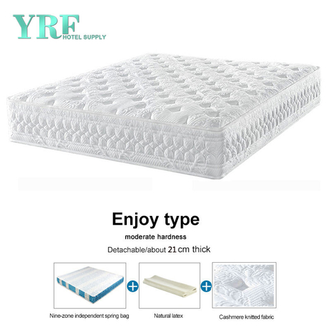 Hotel Innerspring Mattress Latex layer For Double bed