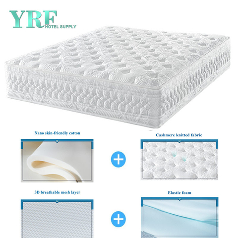 Deluxe Mattress Natural Latex Hight Manganese Steel Spring