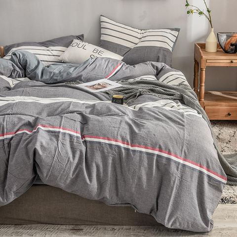 Cotton Fabric Bed Sheet Set Cheap Price 3 PCS Single Bed