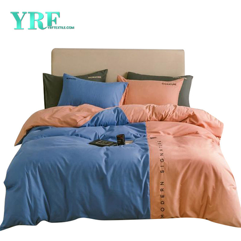 Bedsheet 3 Piece Single Bed Polyester Fabric Solid Color For Home Textile