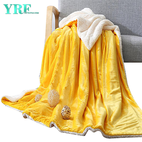 Bedding Throws Blanket Home Decoration Warm Yellow For Queen Size